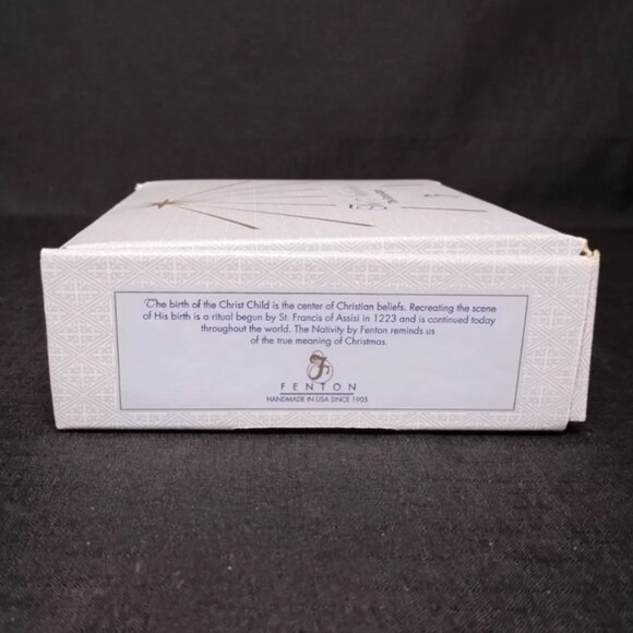 Fenton The Gloria Angel Nativity Figurine First Edition Signed Hand Painted - Picture 14 of 16